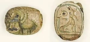 Scaraboid: Hippopotamus by Ancient Egyptian