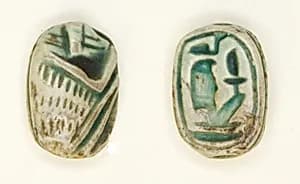 Scaraboid: Monkey by Ancient Egyptian