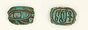 Scaraboid: Wedjat Eye by Ancient Egyptian