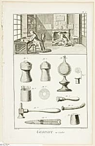 Seal Engraving, from Encyclopédie by Benoît-Louis Prévost