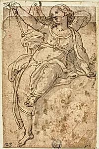Seated Angel by Federico Zuccaro