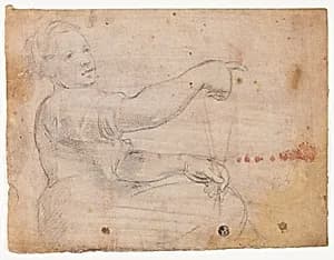 Seated Girl by Domenico Fiasella