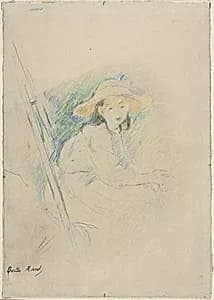 Seated Girl (Julie Manet) by Berthe Morisot