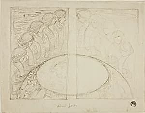 Serpent Women Around Globe by Sir Edward Burne-Jones