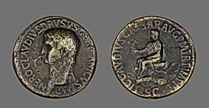 Sestertius (Coin) Portraying Drusus by Ancient Roman