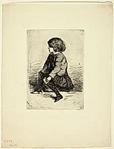Seymour Haden, Jr, Seated by James McNeill Whistler