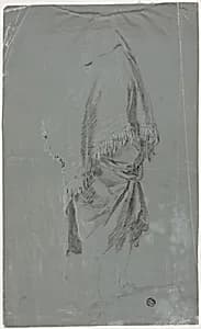 Shawled Woman Seen from the Back by Pierre-Jacques Volaire