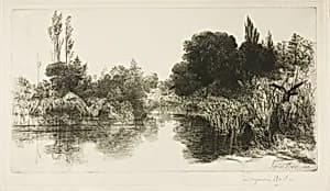 Shere Mill Pond, No. II (large plate) by Francis Seymour Haden