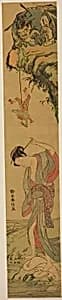 Shoki in Love by Suzuki Harunobu