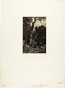 Shooting Woodcock by Charles Émile Jacque