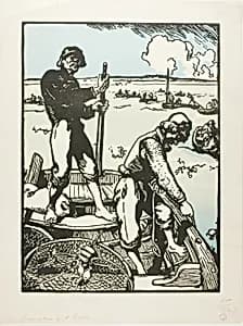 Shrimpers by Louis Auguste Lepère