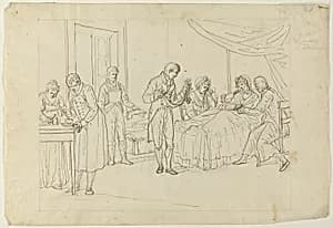 Sickbed Scene by Saverio della Gatta