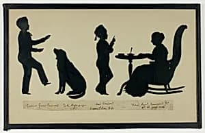 Silhouette of Hammond Family by Auguste Edouart