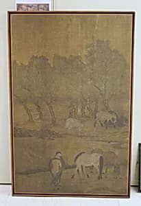 Six Horses Grazing by Unknown
