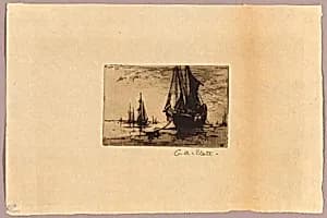 Sketch of a Boat by Charles Adams Platt