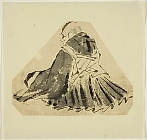 Sketch of a Priest by Hanabusa Itcho
