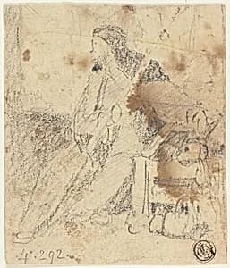 Sketch of Actor Sitting by John Sell Cotman