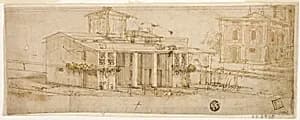 Sketches of Tuscan Villas by Bernardo delle Girandole Buontalenti