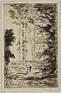 Small Vertical Landscape by Félix Hilaire Buhot