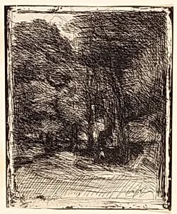 Souvenir of Bas-Bréau by Jean Baptiste Camille Corot