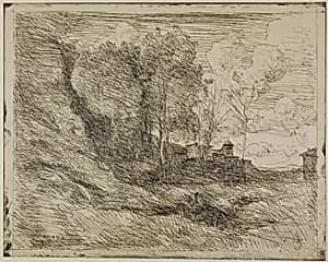 Souvenir of Ostia by Jean Baptiste Camille Corot