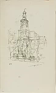 St. Anne's, Soho by James McNeill Whistler