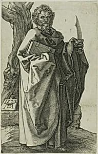 St. Bartholomew by Jan Wierix