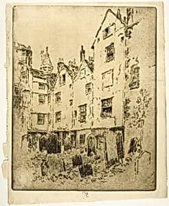 St. Bartholomew's Churchyard by Joseph Pennell