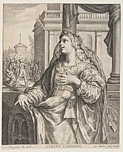 St Catherine by Jacob Matham