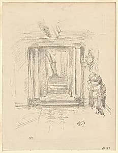 Staircase by James McNeill Whistler