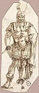 Standing Warrior by Style of Nicolas Poussin