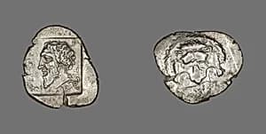 Stater (Coin) Portraying Mithrapata by Ancient Greek
