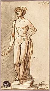 Statue of Mercury by Michael Henry Spang
