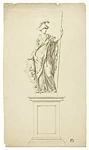 Statue of Pallas Athene by Jan van Nost, the younger