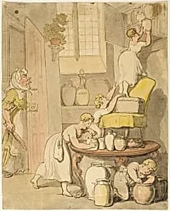 Stealing the Preserves by Thomas Rowlandson