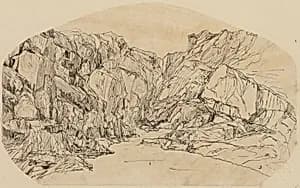 Steam in a Gorge by Rodolphe Bresdin