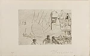Stevens' Boat Yard by James McNeill Whistler