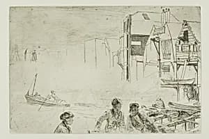 Stevens' Boat Yard by James McNeill Whistler