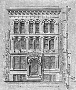 Stewart–Bentley Building, Chicago, Illinois, Elevation and Exterior Wall Section by Carter, Drake and Wight