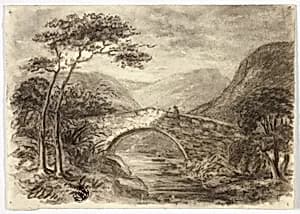 Stone Bridge in Mountains by Elizabeth Murray