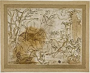 Stoning of Saint Stephen by Unknown Genoese
