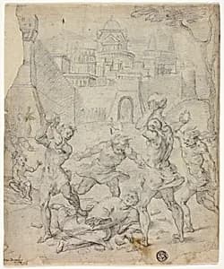 Stoning of Staint Stephen by Unknown Roman