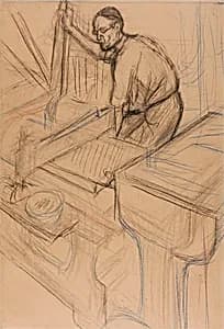 Study by Henri de Toulouse-Lautrec
