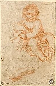 Study for Christ Child by Giacomo Cavedone