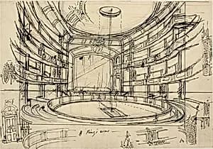 Study for King's Circus by Augustus Charles Pugin