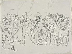 Study for Meo Patacca by Bartolomeo Pinelli