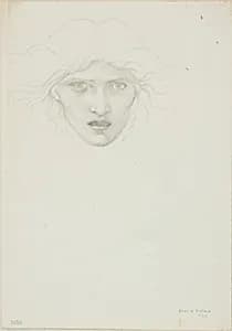 Study for Rondanini Medusa by Sir Edward Burne-Jones
