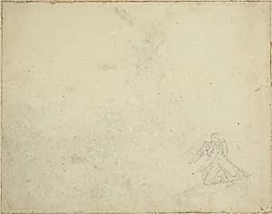 Study of Kneeling Figure by Jean Louis André Théodore Géricault