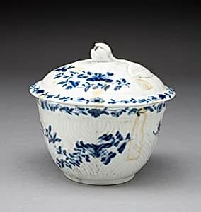 Sugar Bowl and Lid by Worcester Porcelain Factory