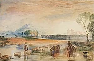 Sunset and Moonrise by Joseph Mallord William Turner